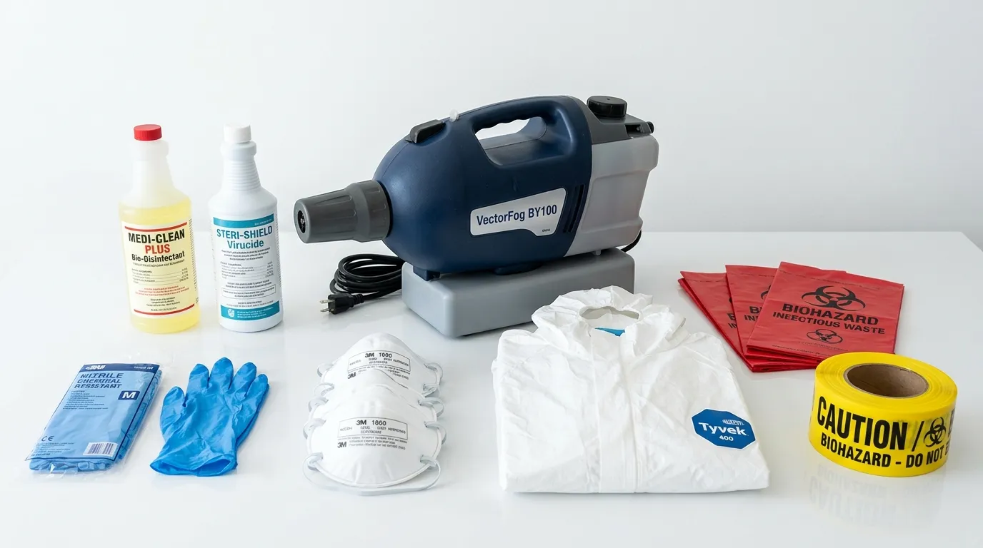 Professional biohazard remediation crew working in Mount Lebanon